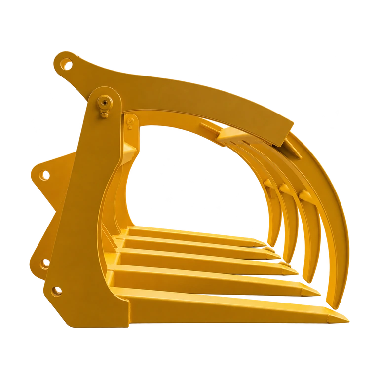 Yellow grapple — side view