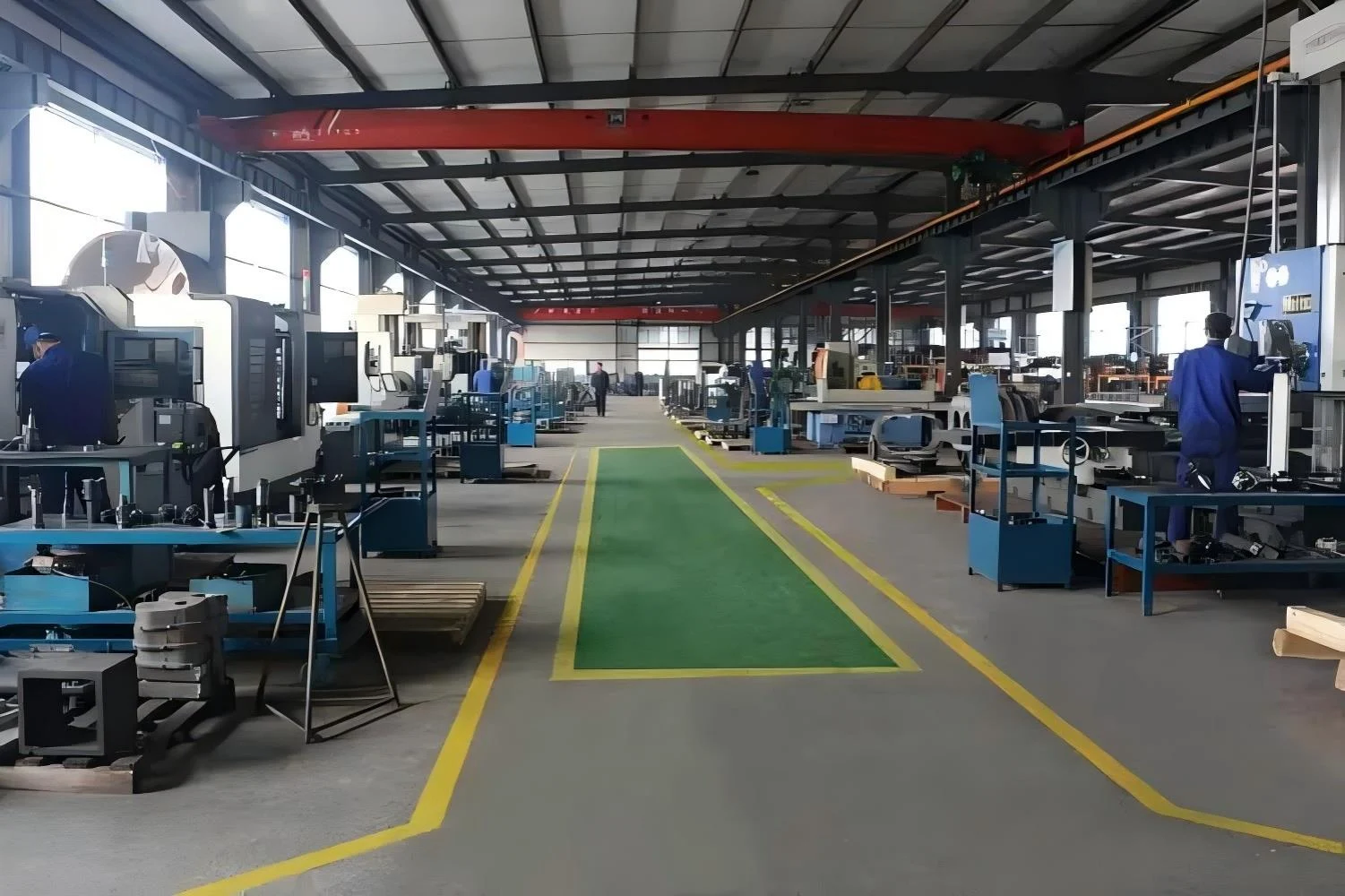 Manufacturing workshop shown in XRM's company materials
